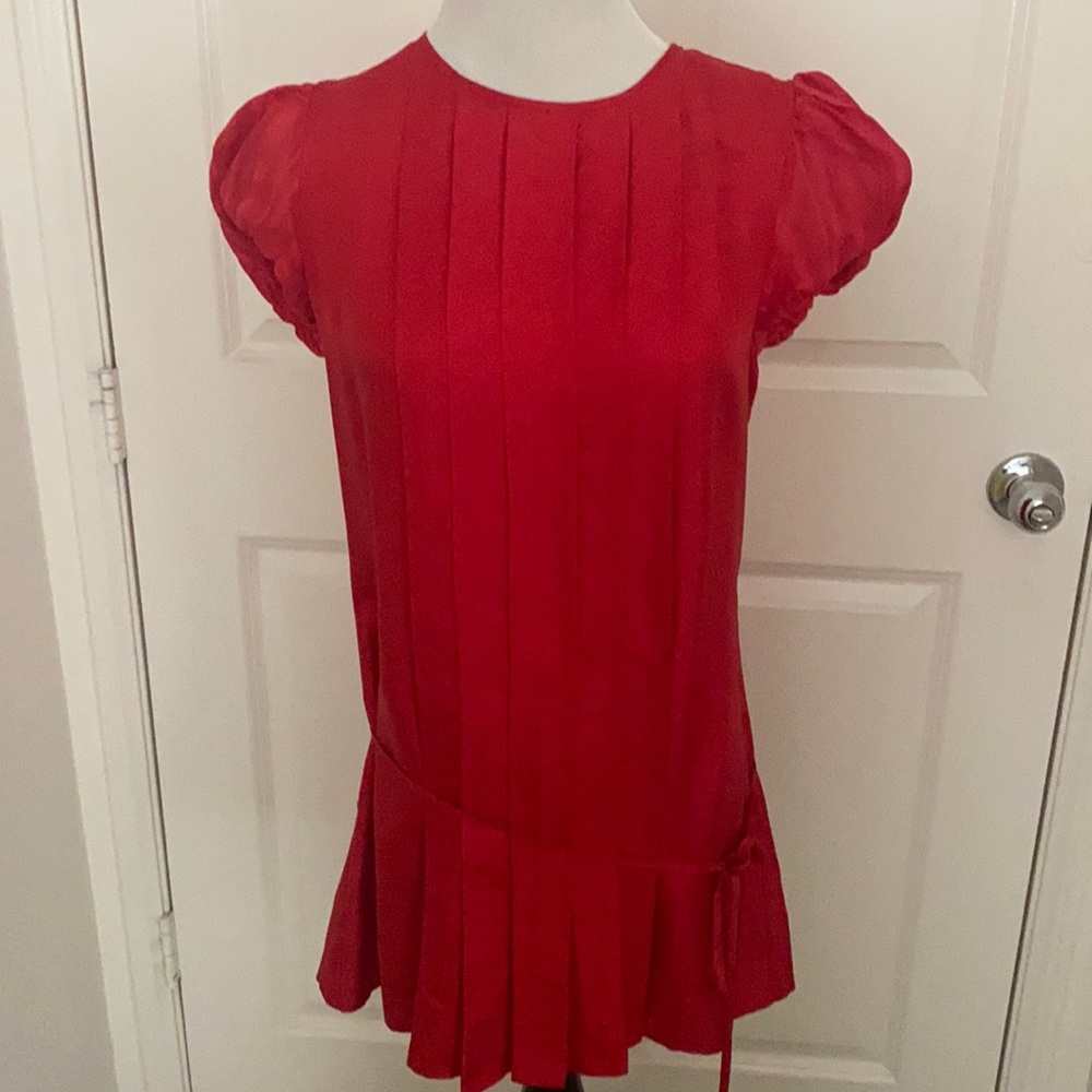 Silk Armani Exchange pleated tunic/dress medium